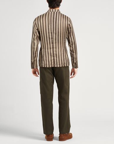 Man Blazer Brown Size 40 Linen