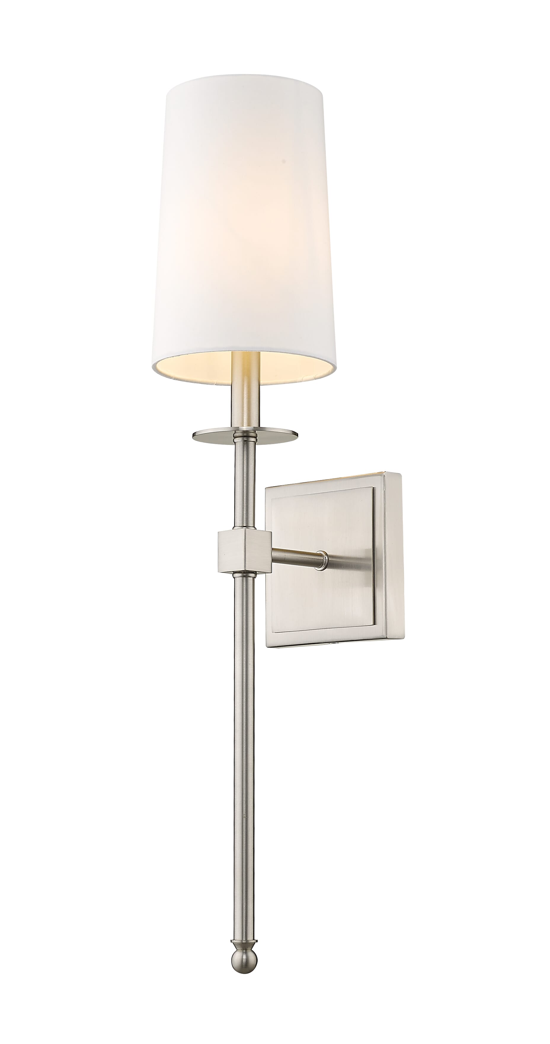 Camila 1-Light Wall Sconce In Brushed Nicke