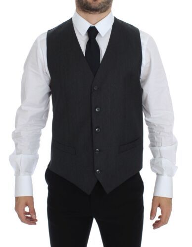 Wool Formal Dress Vest — Gray