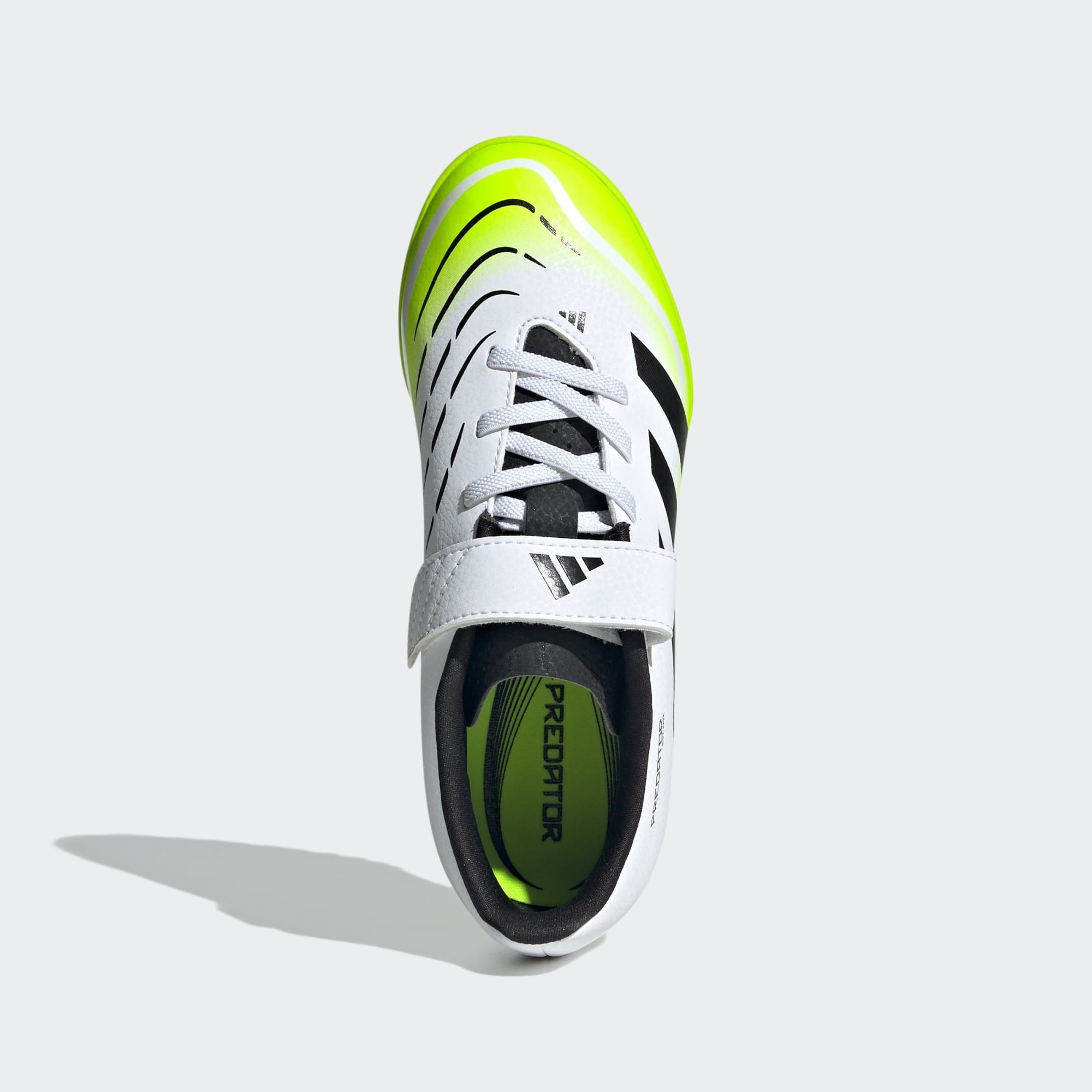 Adidas Performance Kids Unisex Predator Club Hook-and-Loop Turf Boots - White/Multicolour