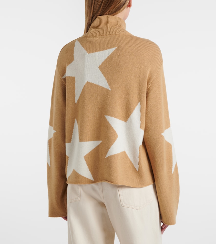 Wool-blend turtleneck sweater