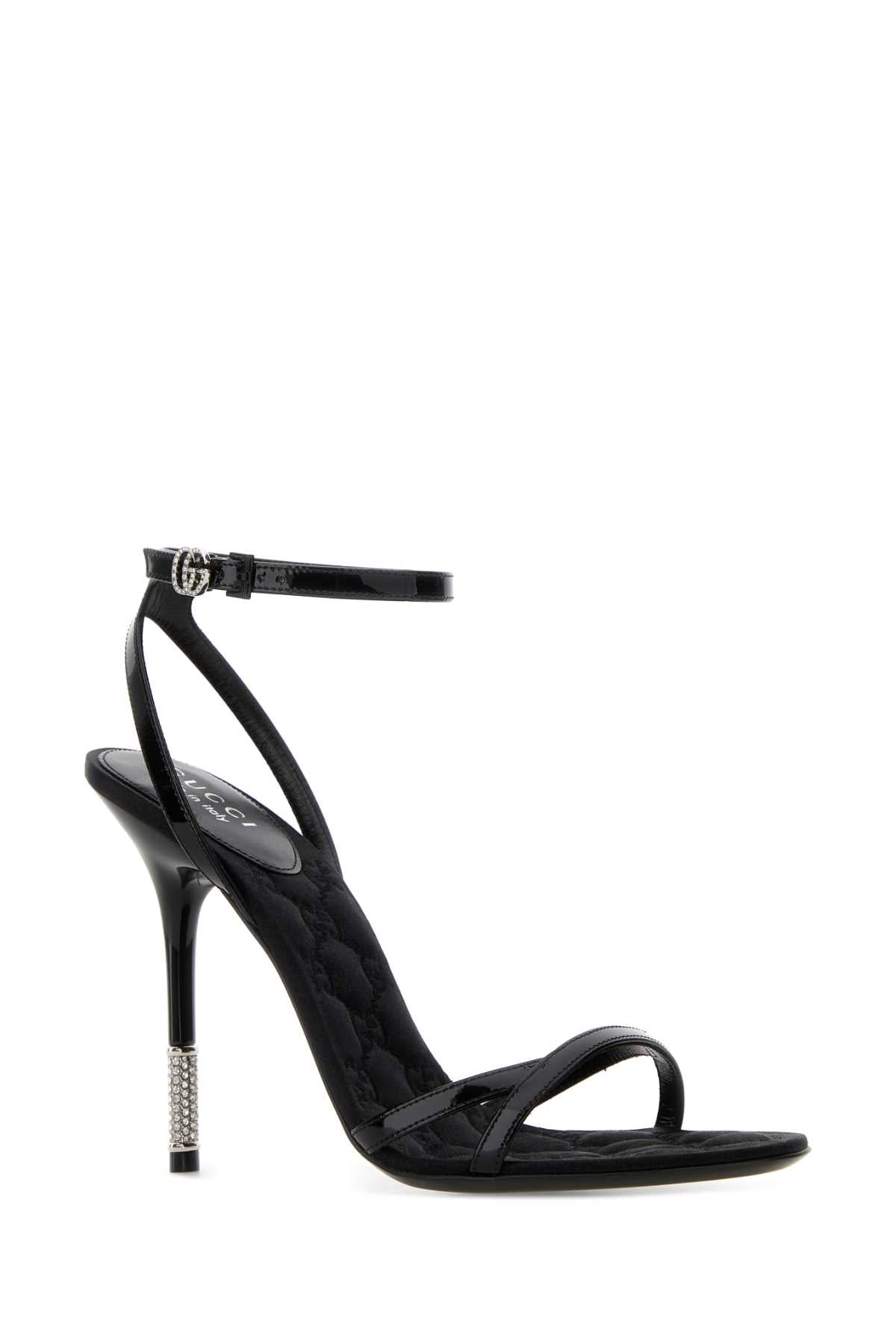 Gucci Black Leather Sanda