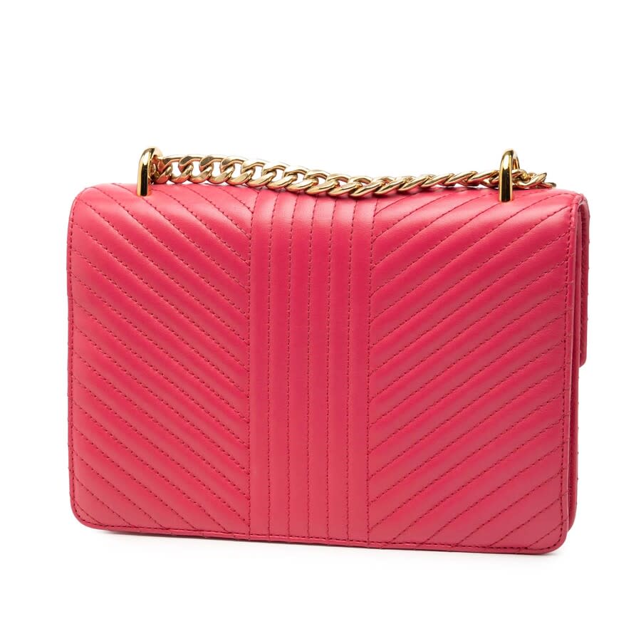 Pre-owned Soft Calf Chevron Impunture Turn Lock Chain Crossbody 193MZ75P8N8T8IZH