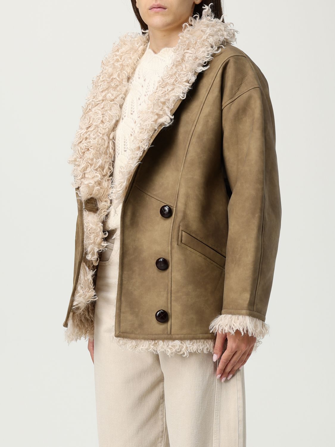 Coat Woman color Beige