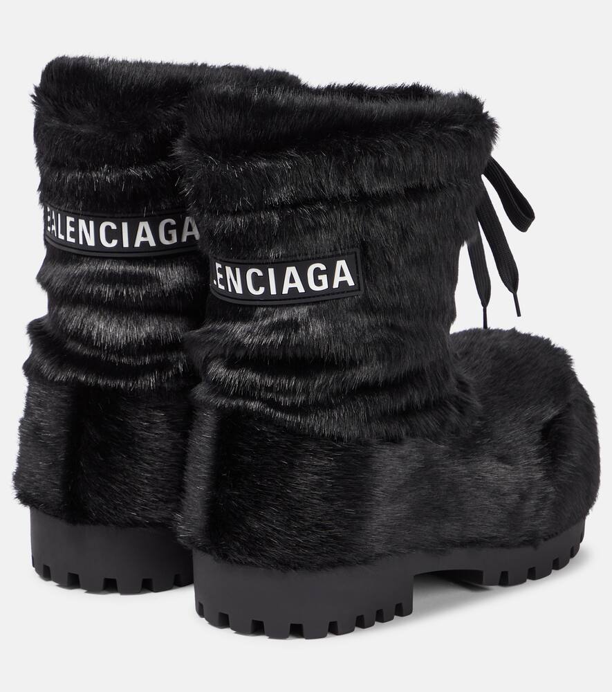 Balenciaga Alaska faux fur snow boots