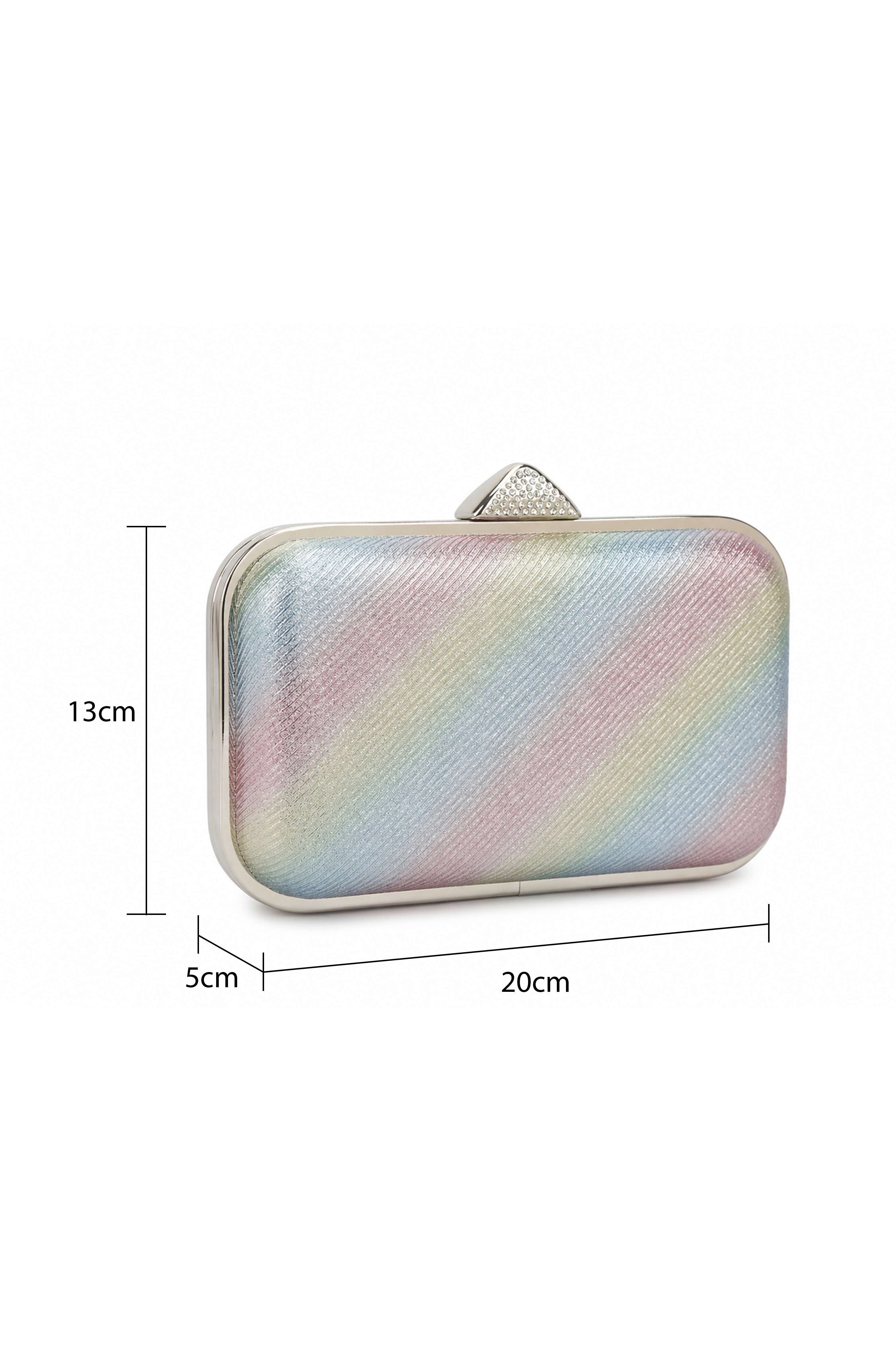 Kitise Triable Clasp Metal Frame Clutch Evening Bag