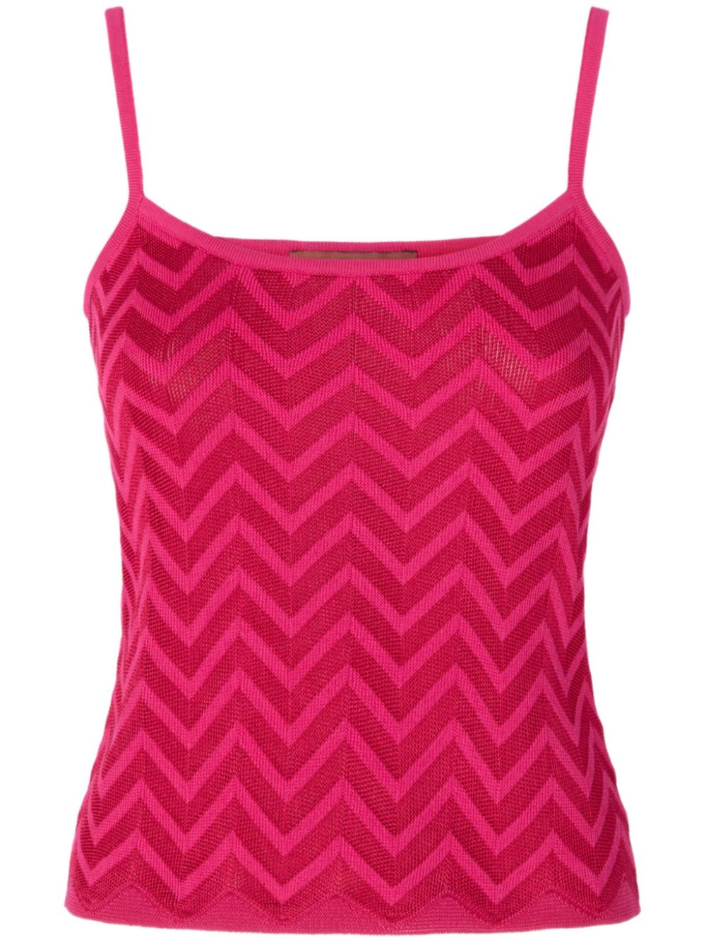 Zigzag-woven vest - Pink