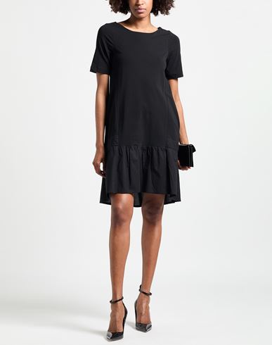Woman Mini dress Black Size 4 Cotton, Elastane