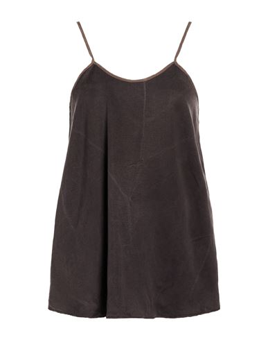 Woman Top Charcoal Size 2 Lyocell, Linen, Silk