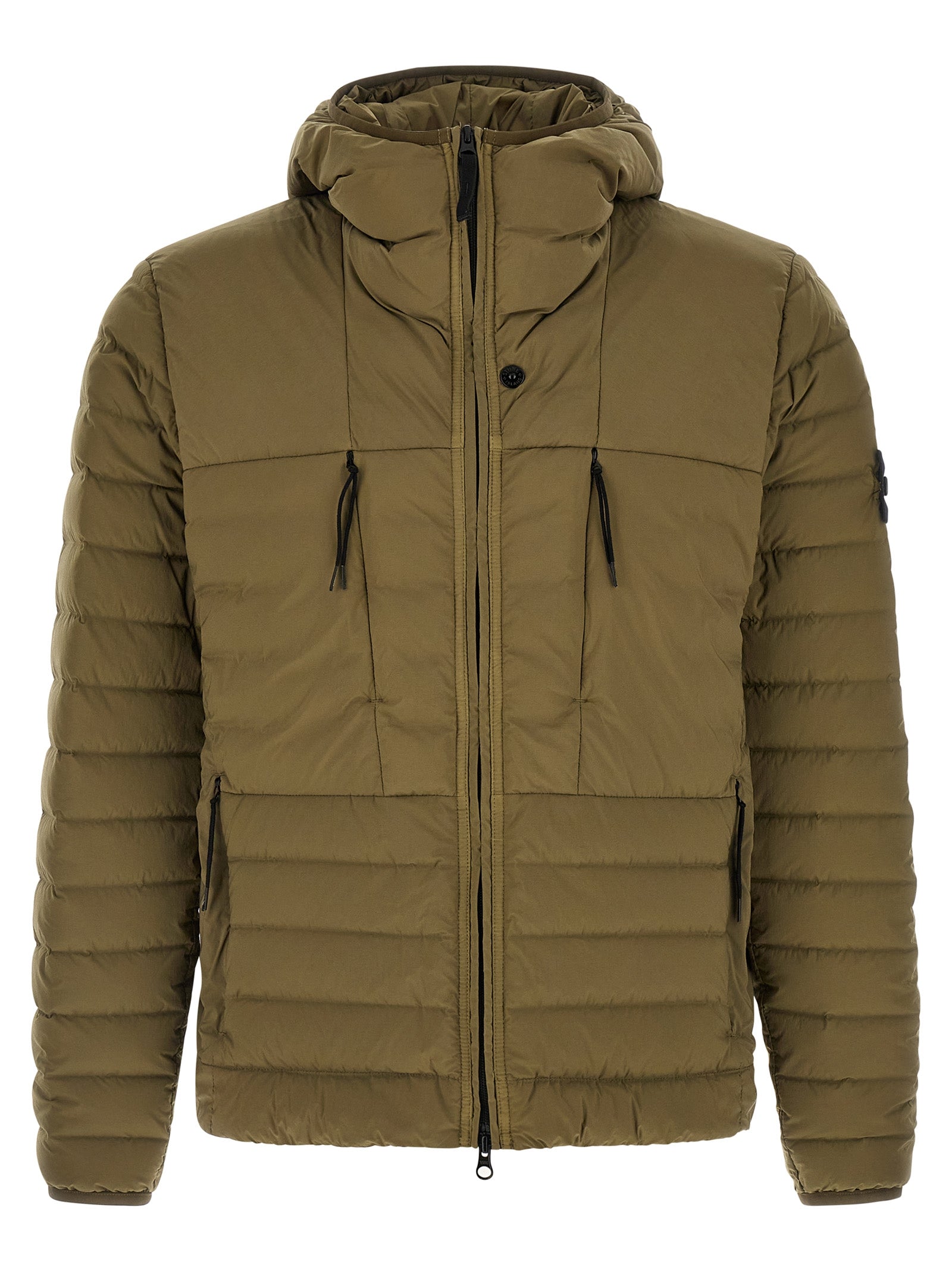 Lightweight Polyamide with Goose Down Down Jacket — Green