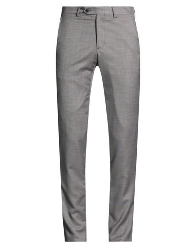 Man Pants Grey Size 34 Polyester, Viscose, Elastane