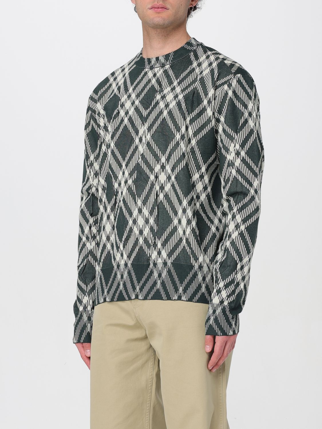 Sweater Men color Green