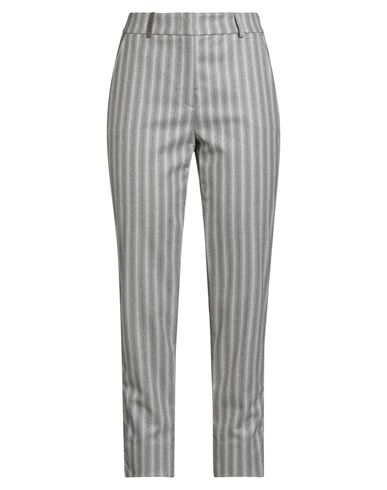 Icon 4718 Woman Pants Grey Size 6 Virgin Wool, Polyamide, Polyester, Elastane