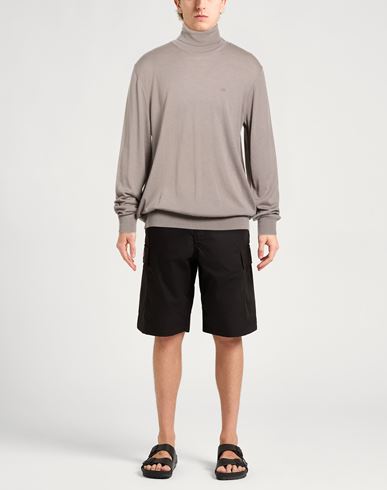 Man Turtleneck Taupe Size XXL Virgin Wool