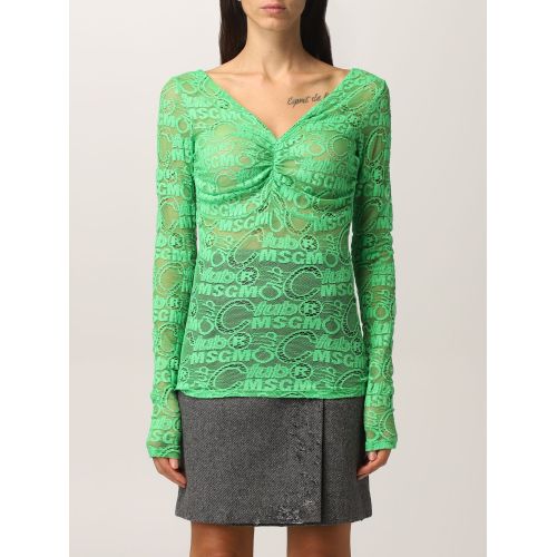 Lace longsleeved top - Purple