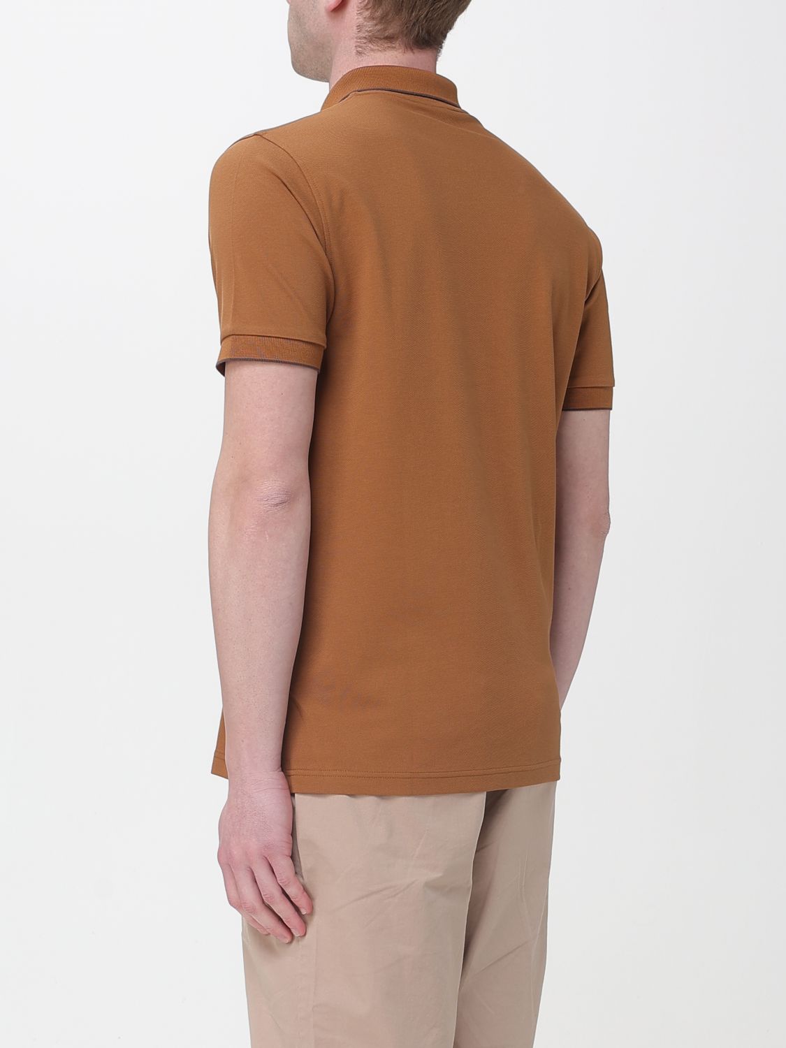 Polo Shirt Men color Brown