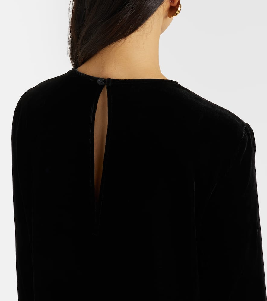 Larissa velvet minidress