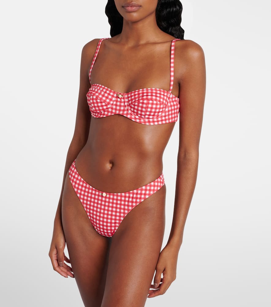 Lenny gingham bikini bottoms