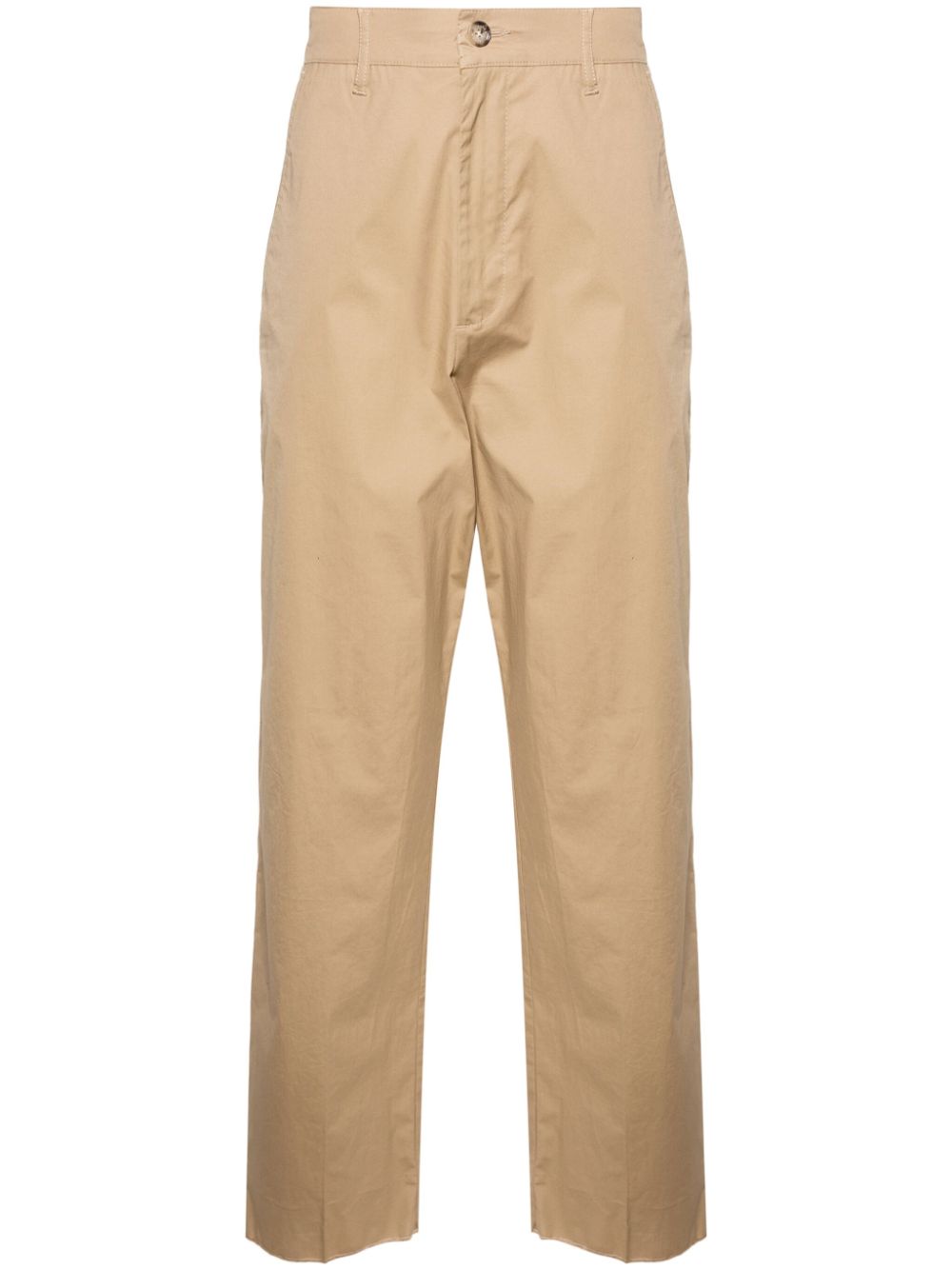 Mid-rise tapered chinos - Neutrals