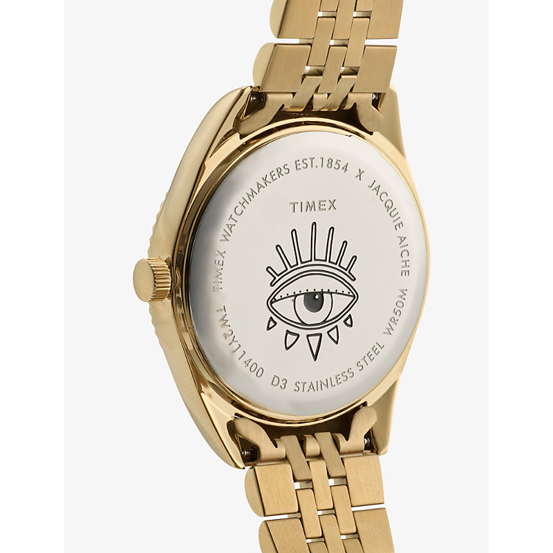 Womens x Jacquie Aiche Eclipse Stainless-Steel Quartz Watch 36mm