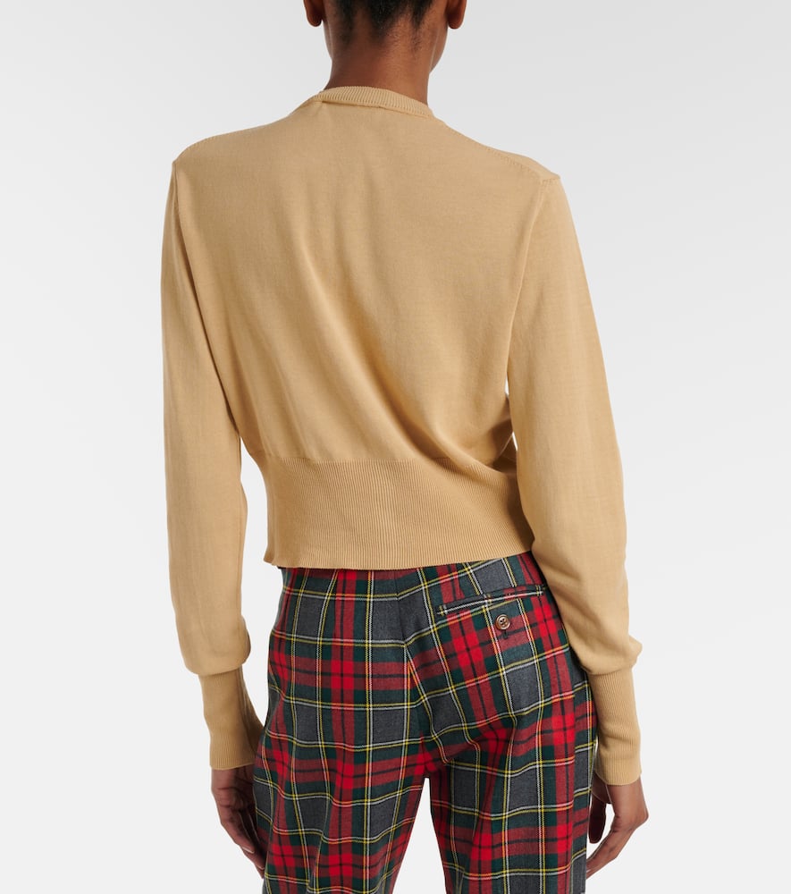 Bea cropped cotton cardigan