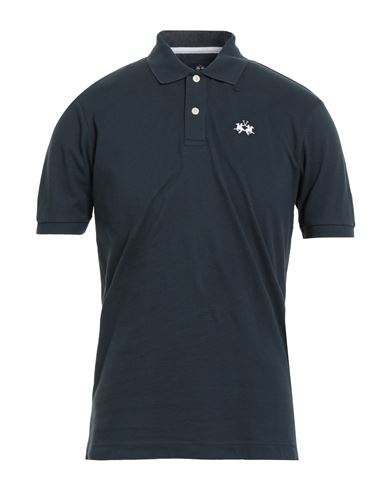 La Martina Man Polo shirt Navy Size 3XL Cotton