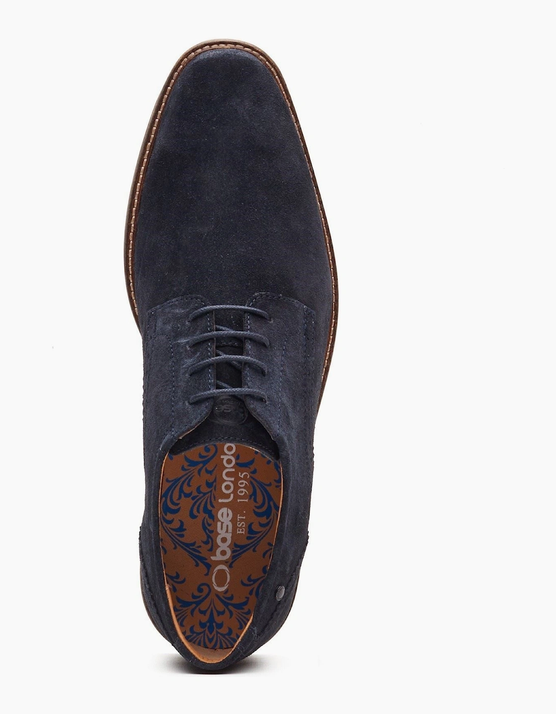Men's Base London Eton Lace Up Leather Men's Navy Lace-Up Shoe