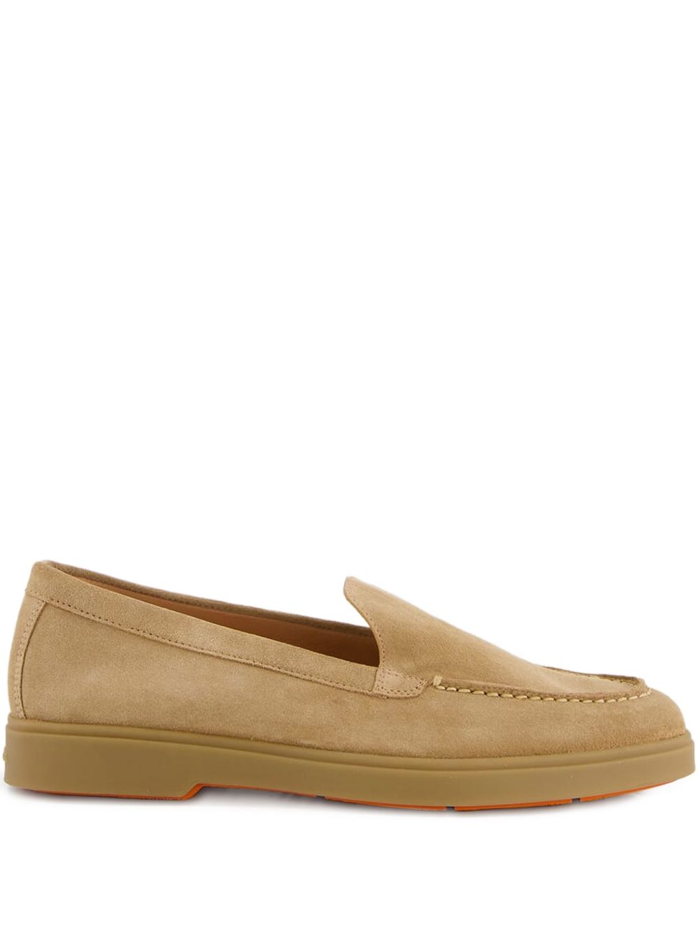 Santoni suede slip-on shoes - Neutrals