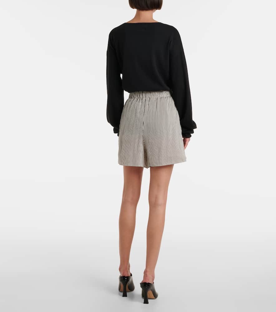 The Frankie Shop Lui striped shorts