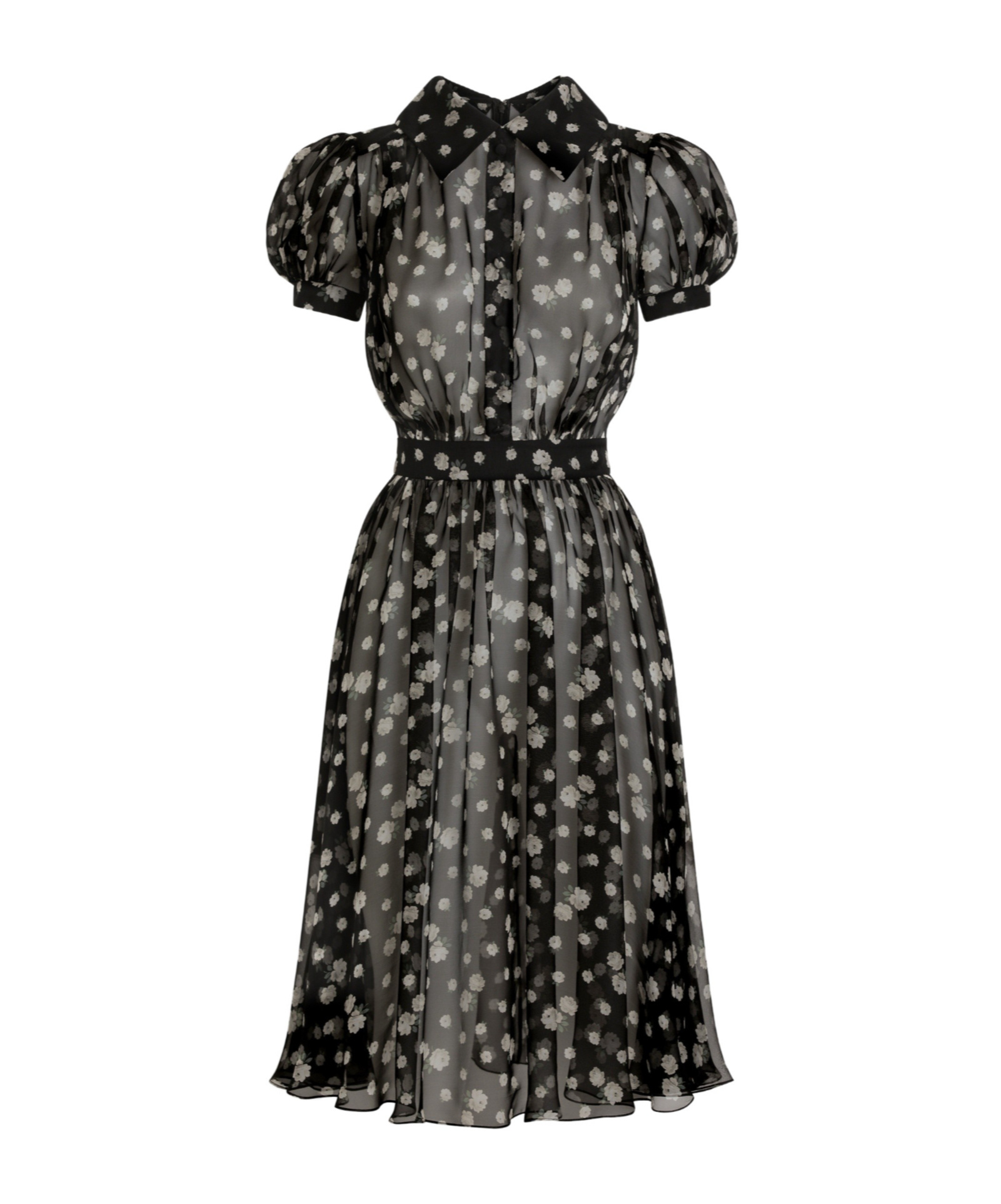 Floral Printed Chiffon Dress
