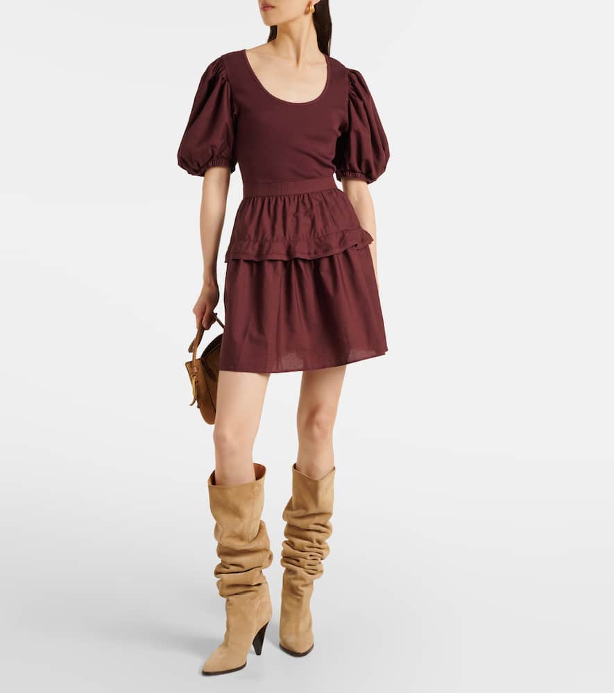 Tilda cotton-blend minidress