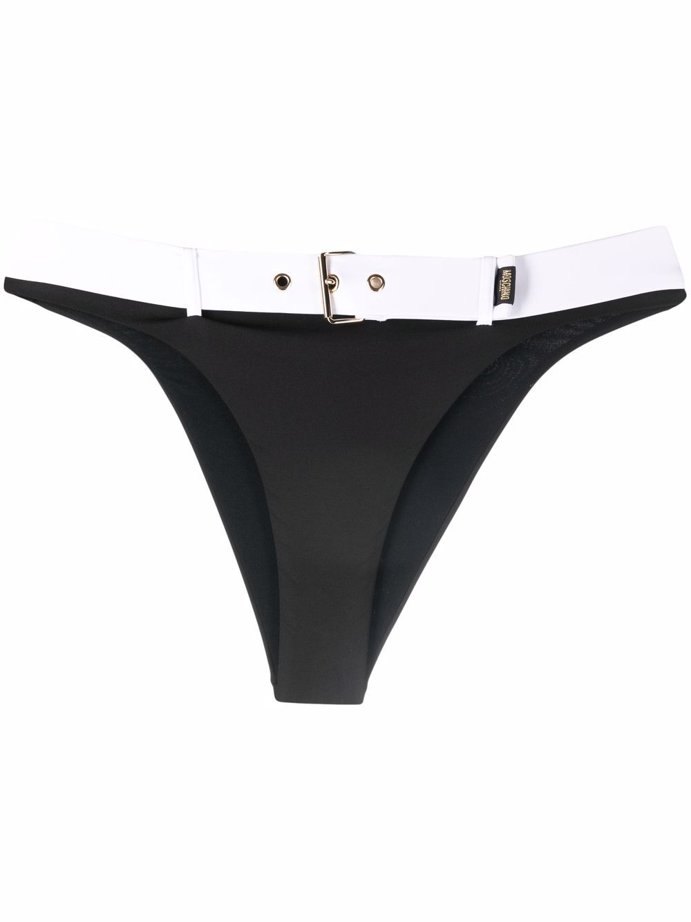 Two-tone buckle briefs - Black