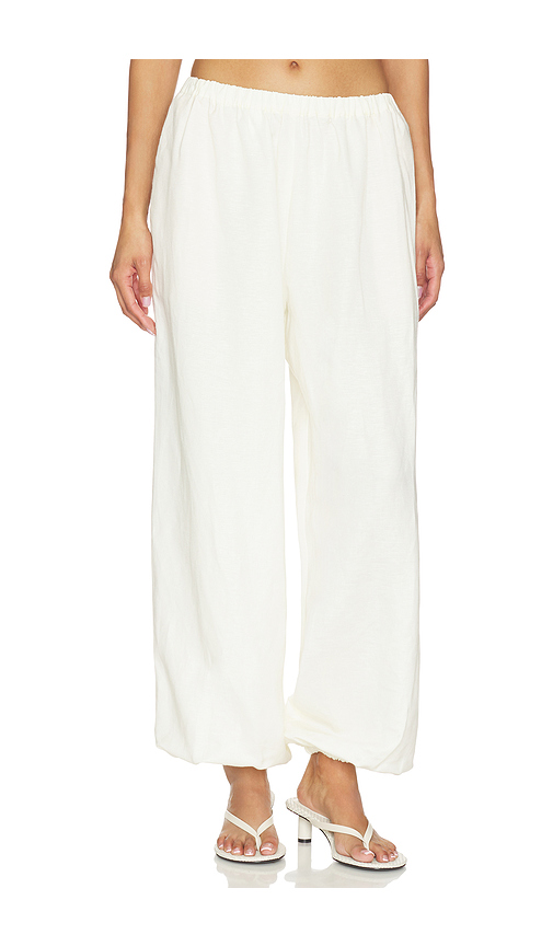 Lovers and Friends Lexi Linen Pant in White. XXS. Also in L, M