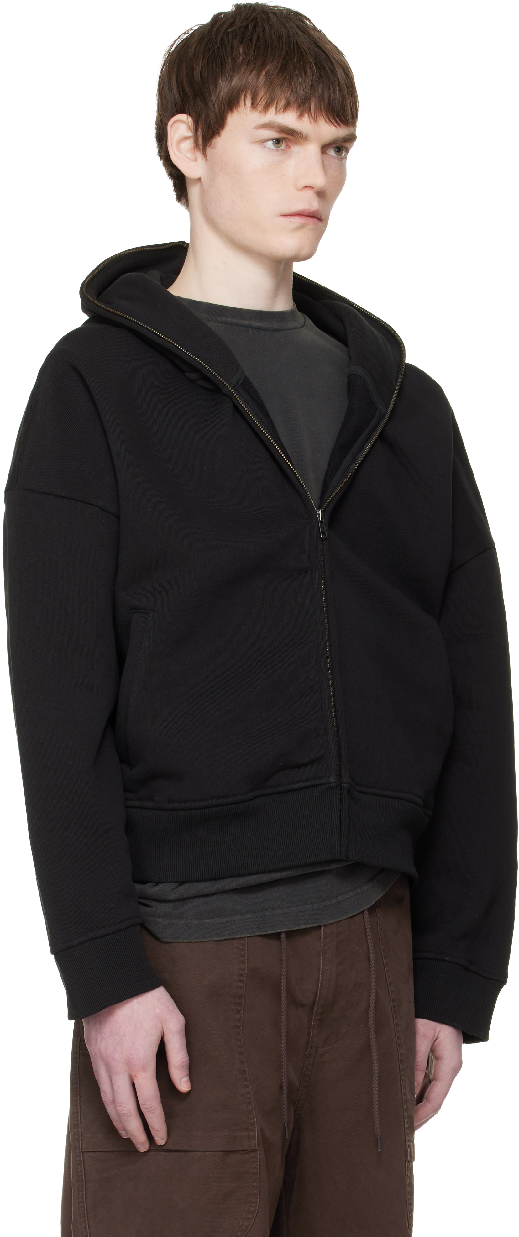 Black Eternal Zip Hoodie