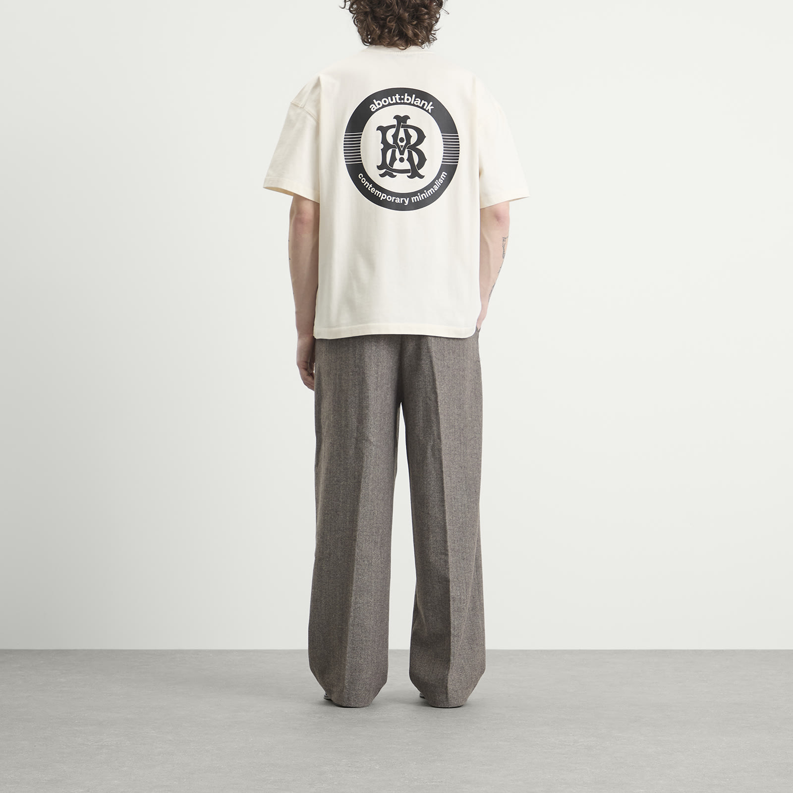 Men's Disc T-Shirt in Oat