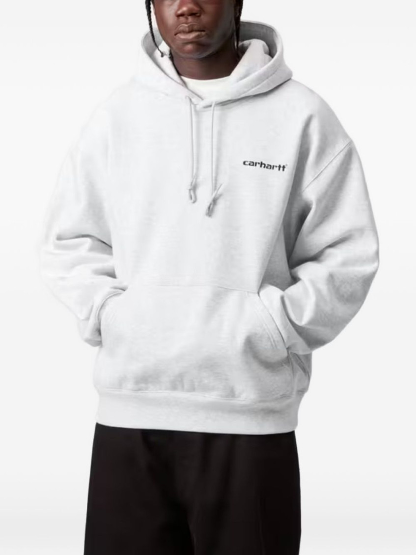 White Logo Hoodie