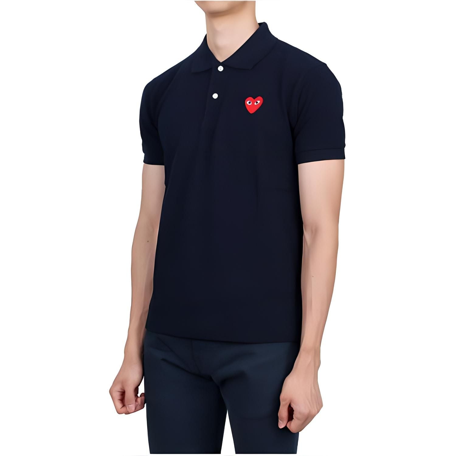 SS25 Red Emblem Polo Shirt 'Navy'