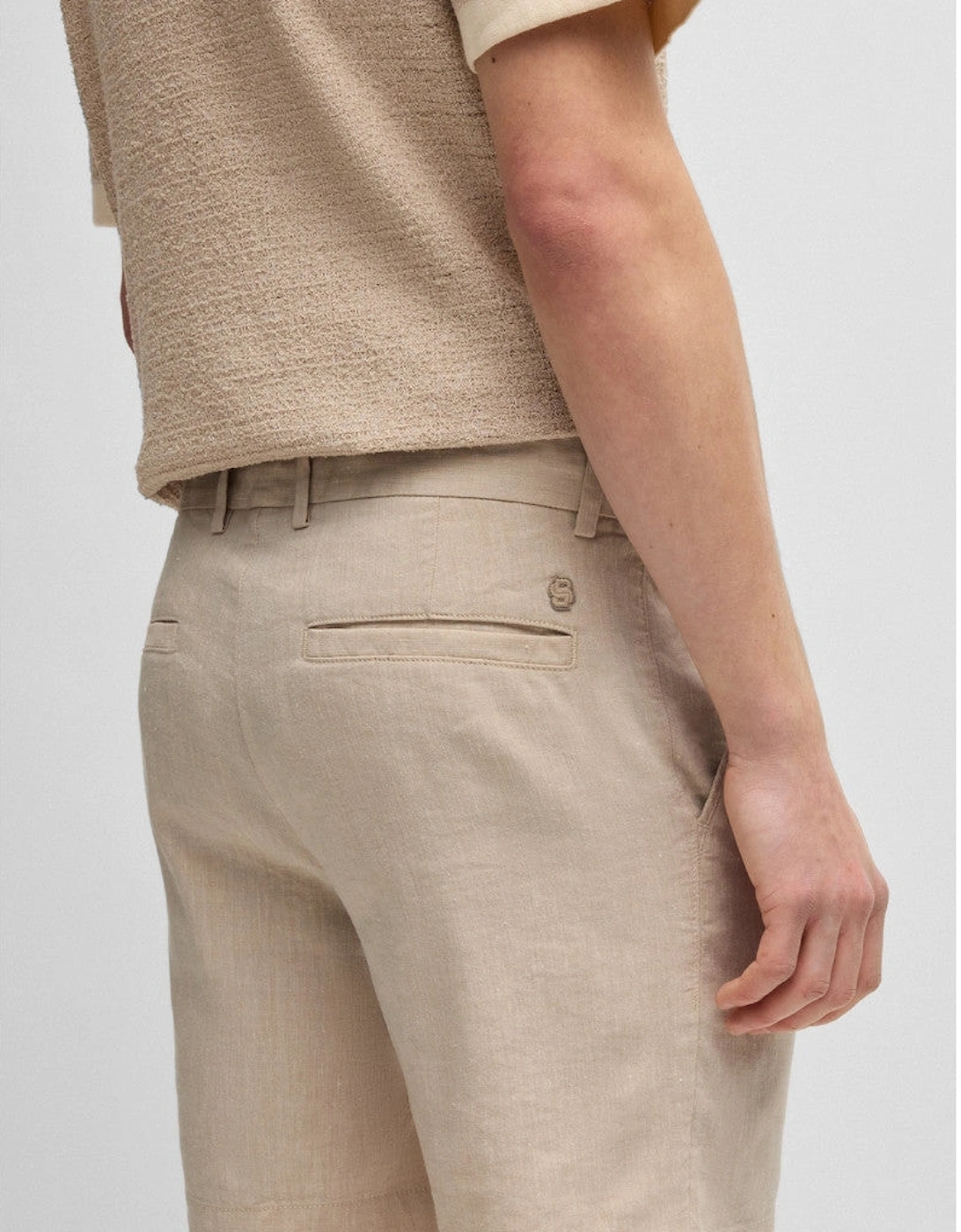 Men's BOSS Black C-Kane-RDS-Shorts 275 L Beige - Tan - Size: 30/32
