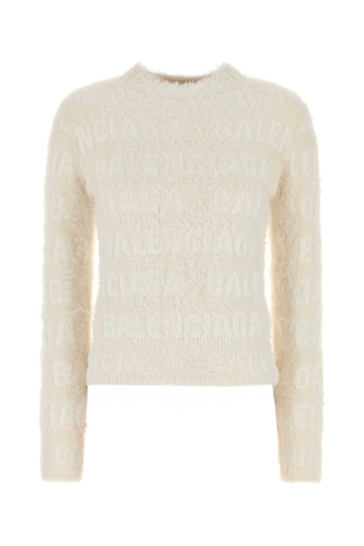 Fitted Sweater — White