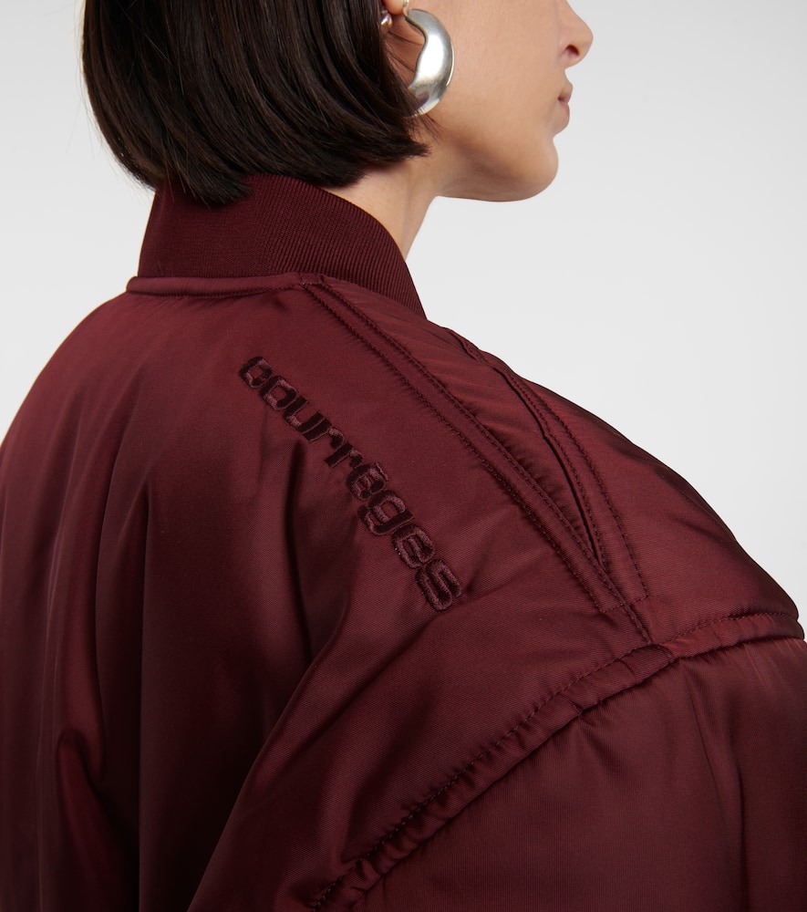 Courrèges Logo bomber jacket