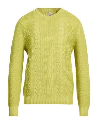 Man Sweater Lime green Size 42 Merino Wool
