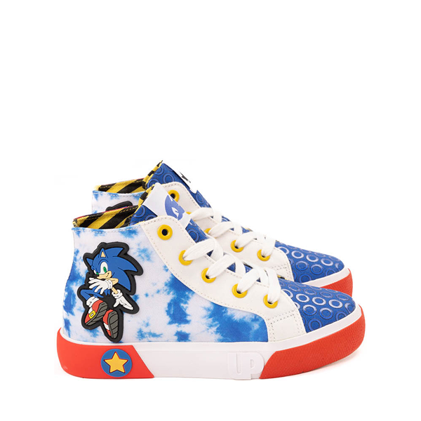 Ground Up Sonic the Hedgehog&trade; Sonic And Shadow Hi Sneaker - Little Kid / Big Kid - Red / Royal Blue