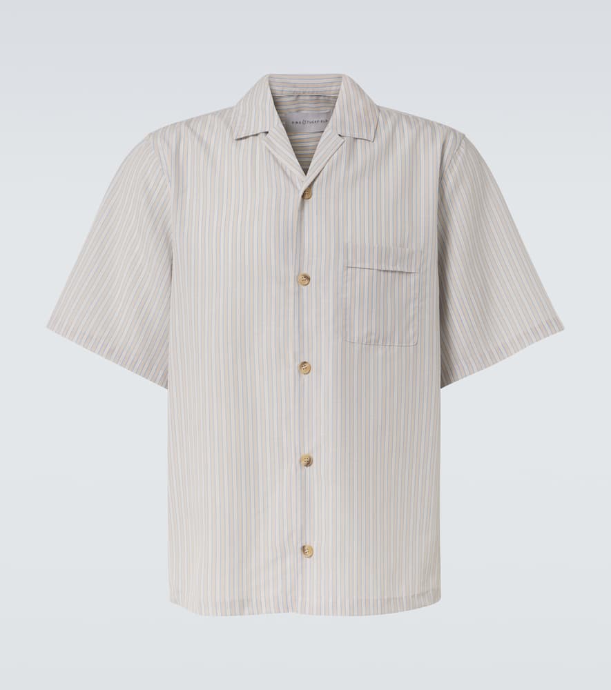 Striped bowling shirt