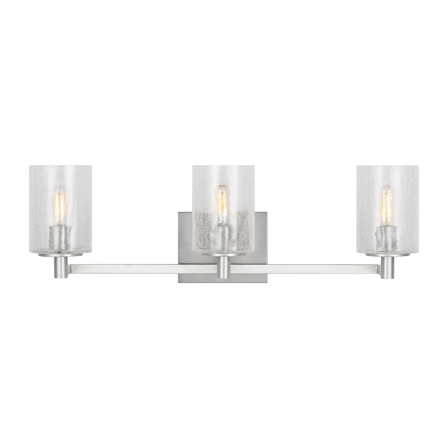 Brushed Steel Wall Bathroom Vanity Light from the Parker Collection
