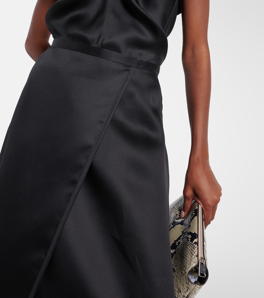 Mila silk maxi skirt