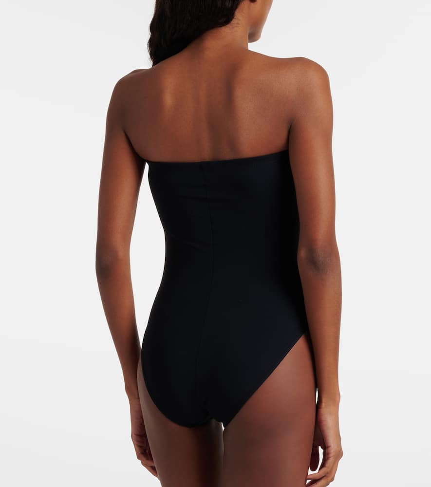 Freya bow-detail bandeau swimsuit