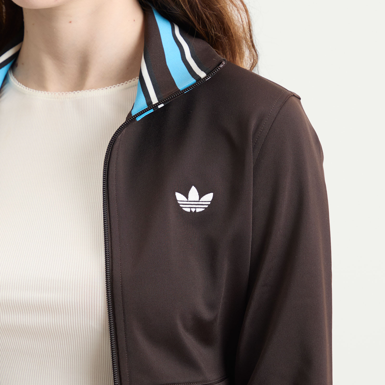 Women's Vintage Track Top Aurora Coffee