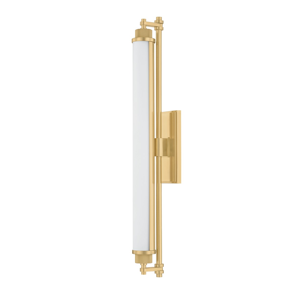 Aged Brass LED Bathroom Vanity Light from the Plandome Collection