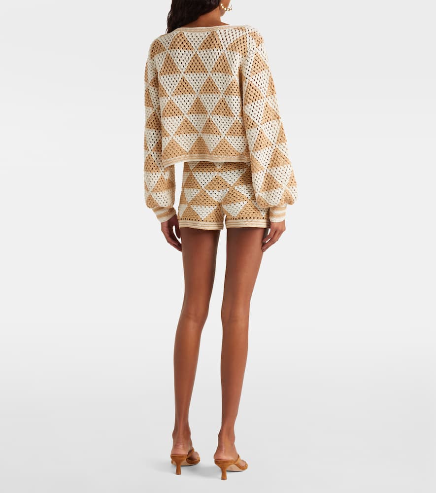 Maija crochet cotton shorts