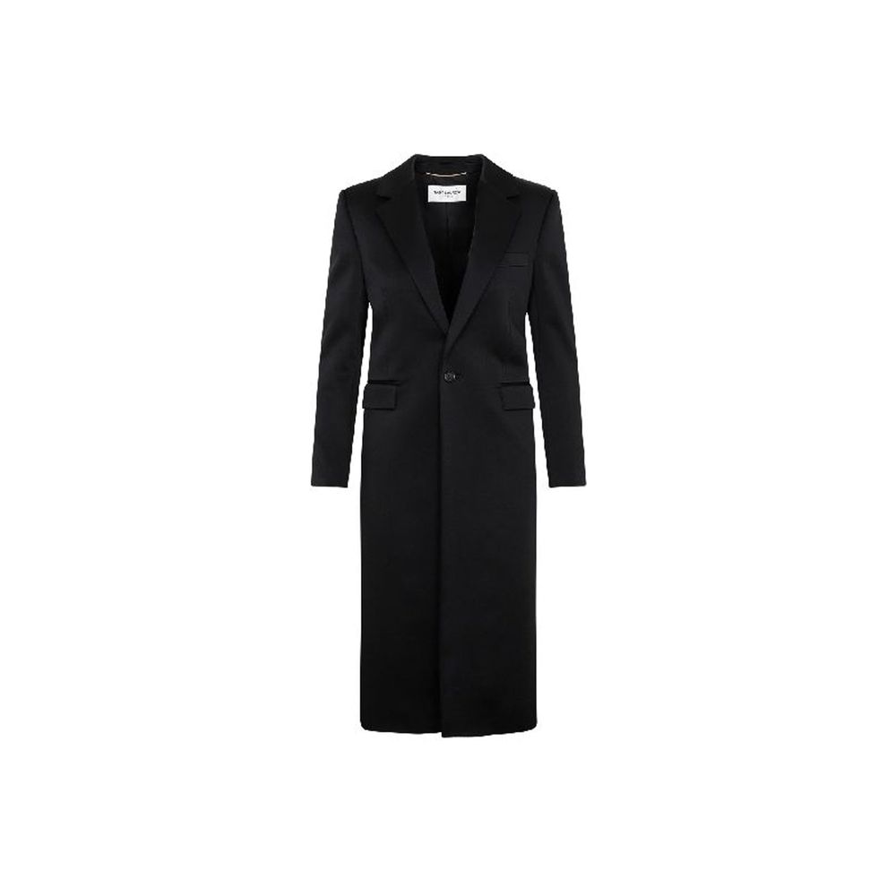 Acetate Blend Coat — Black